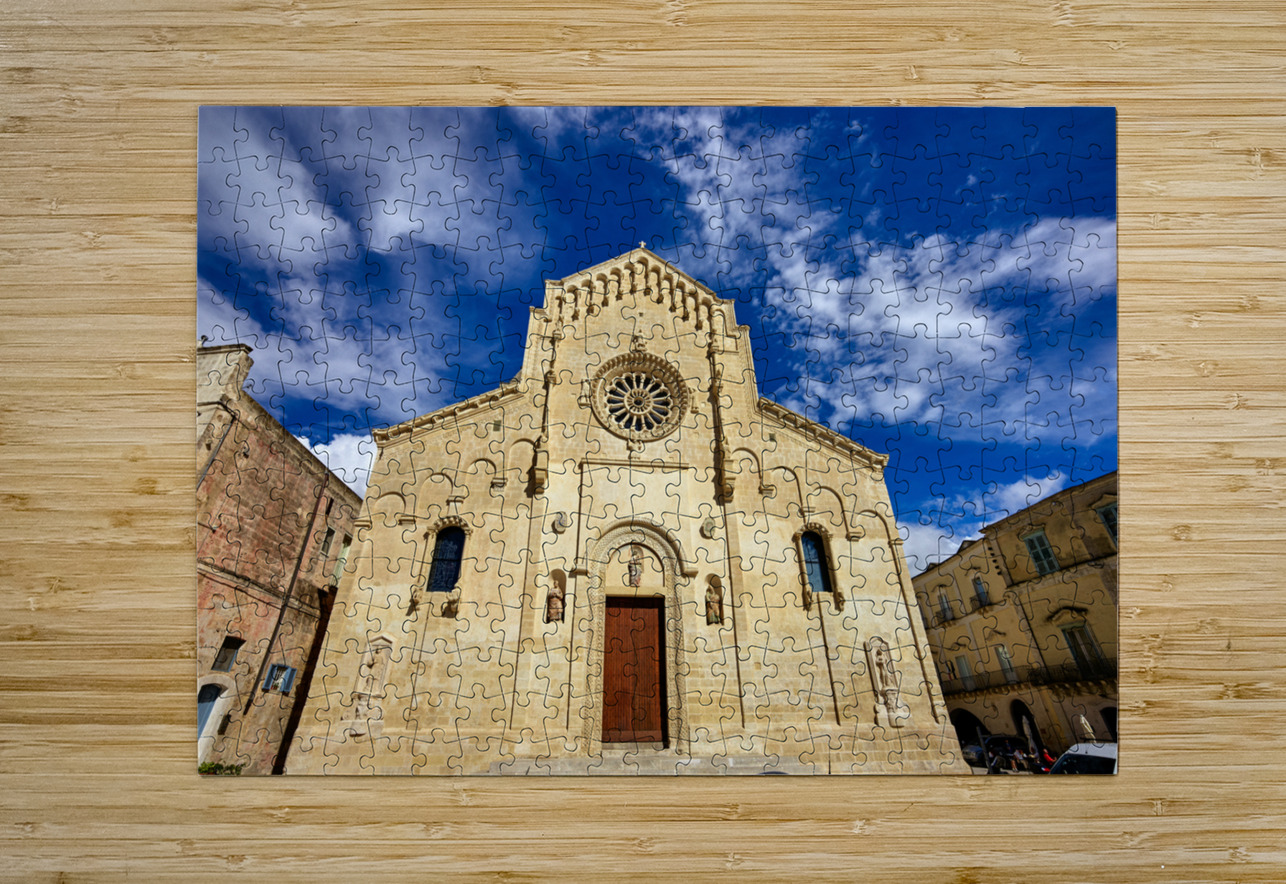 Matera Basilicata Italy. Basilica Pontificia Cattedrale di Maria Santissima della Bruna e SantEustachio Marco Brivio Puzzle printing