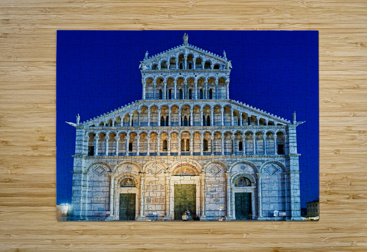 Pisa Tuscany Italy. Piazza dei Miracoli Square of Miracles. The Cathedral at sunset Marco Brivio Puzzle printing
