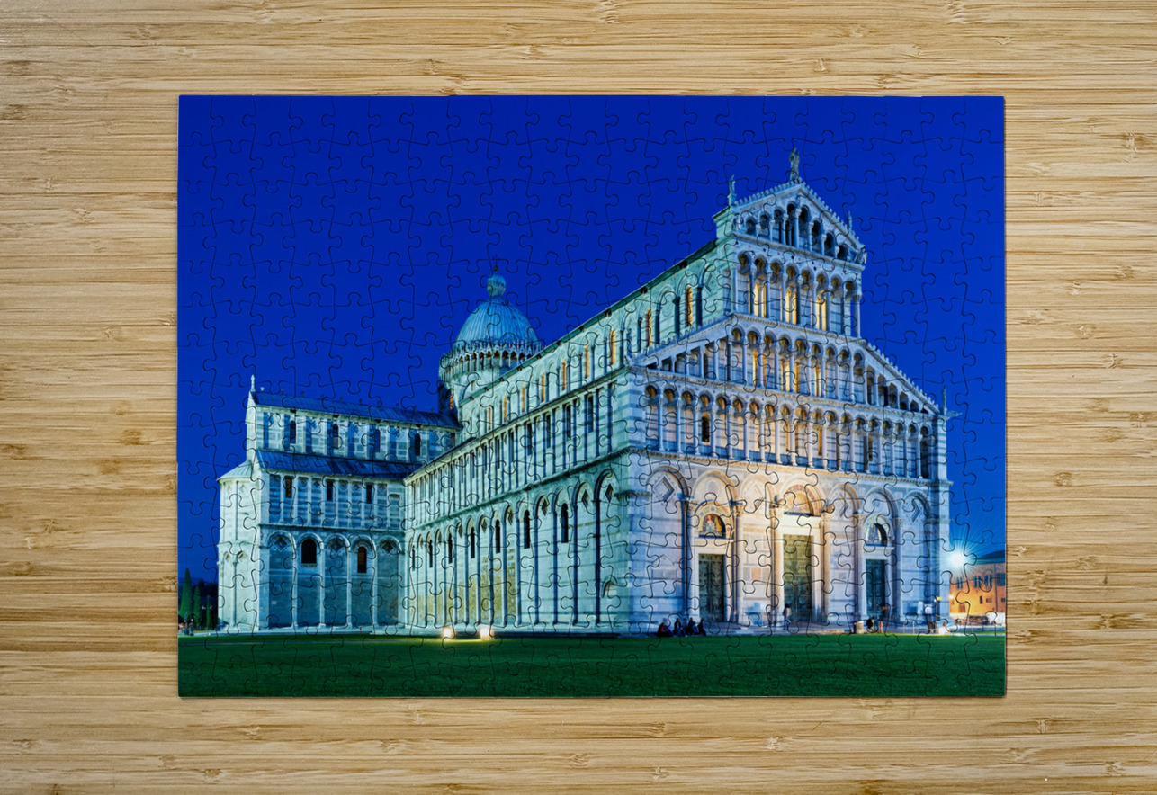 Pisa Tuscany Italy. Piazza dei Miracoli Square of Miracles. The Cathedral at sunset Marco Brivio Puzzle printing