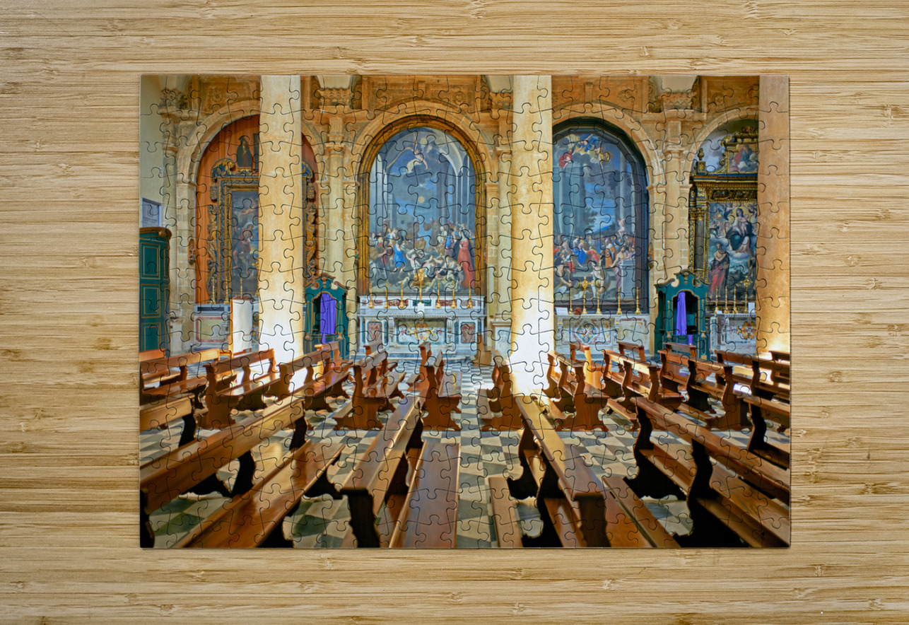 Salento. Apulia Puglia Italy. Gallipoli. The cathedral Marco Brivio Puzzle printing
