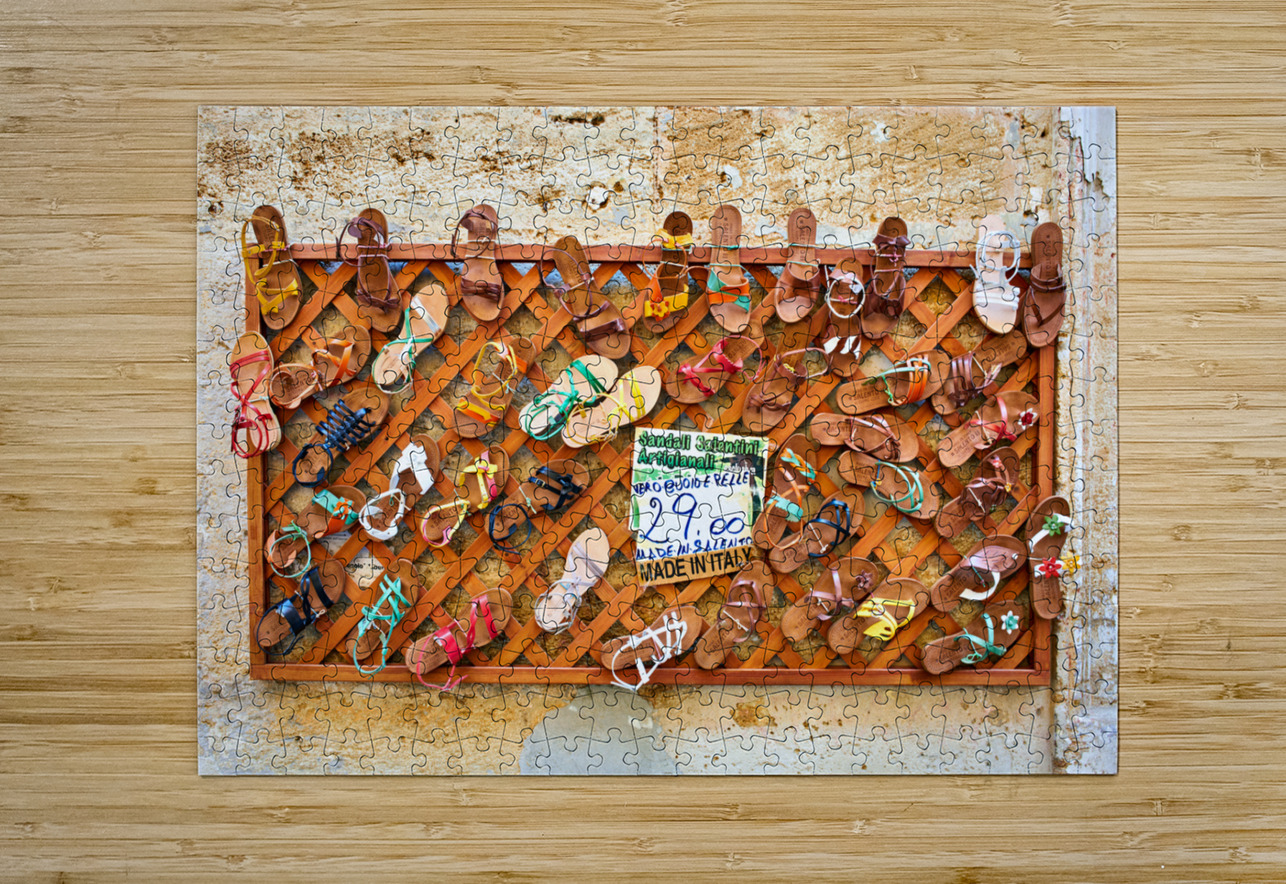 Apulia Puglia Salento Italy. Lecce. Traditional sandals Marco Brivio Puzzle printing