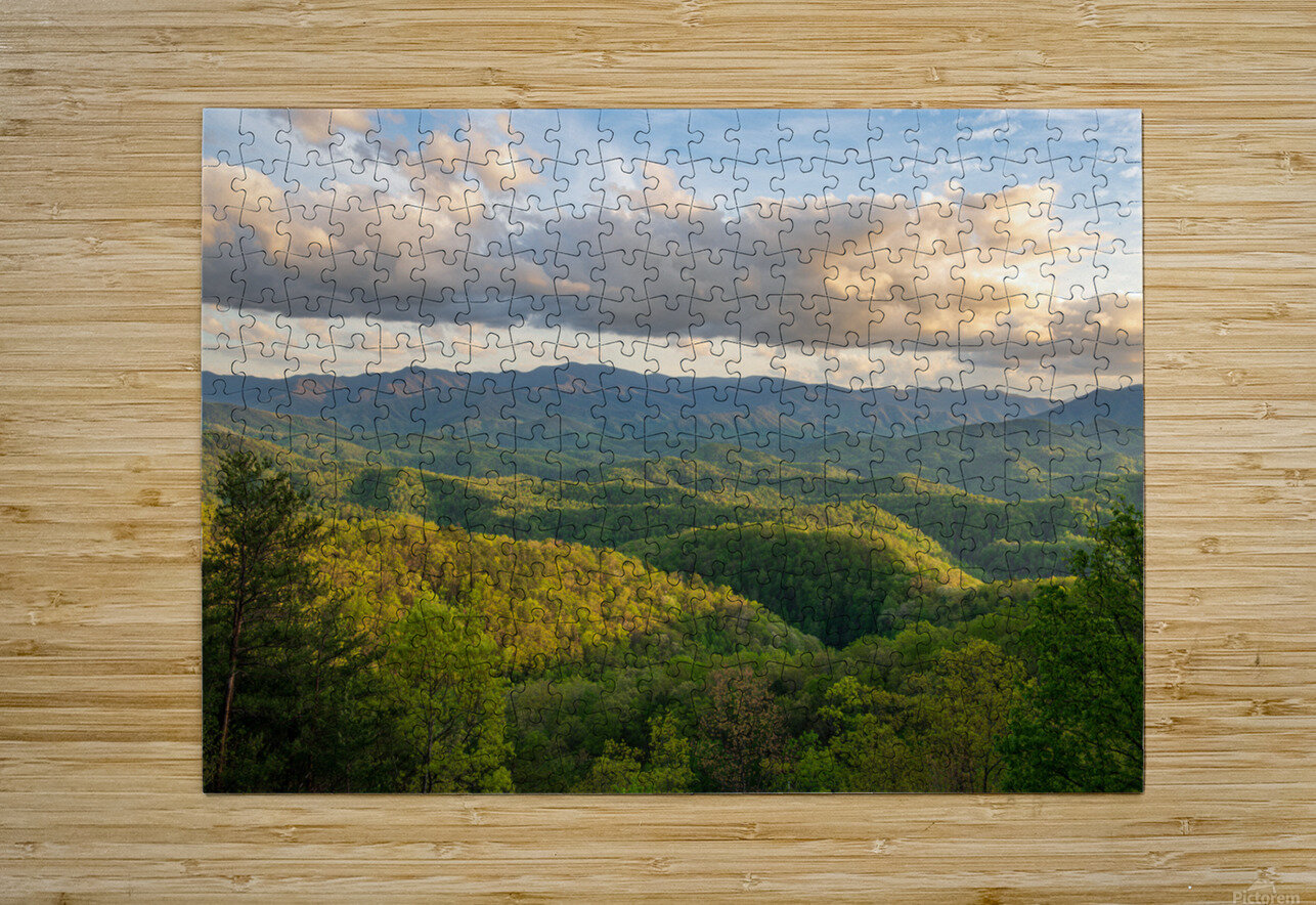Smoky Mts-Spring Sunset 1 Mike Coulombe Puzzle printing