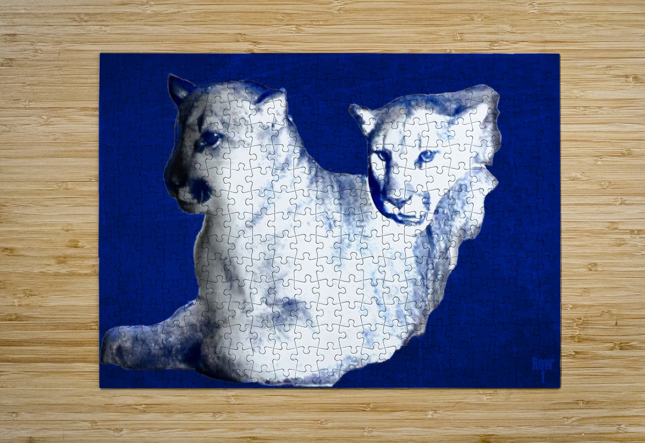 Early 1900s BYU Cougars Art Row One Brand Puzzle printing