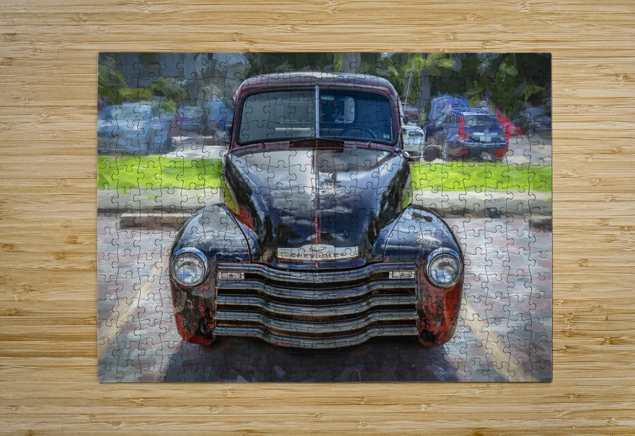 1950 Chevrolet Pick Up Truck Rat Rod 3100 X 12 Rich Franco Puzzle printing