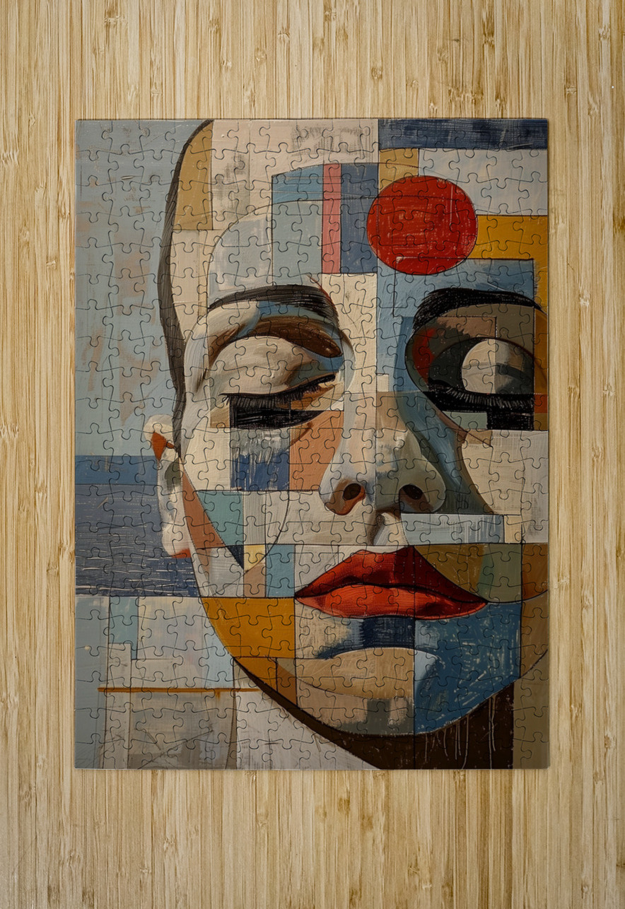 Art abstract  portrait oil painting    chaos 22 4 ASAR STUDIOS Puzzle printing