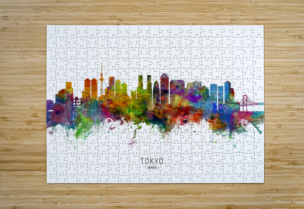 Tokyo Japan Skyline Michael Tompsett Puzzle printing