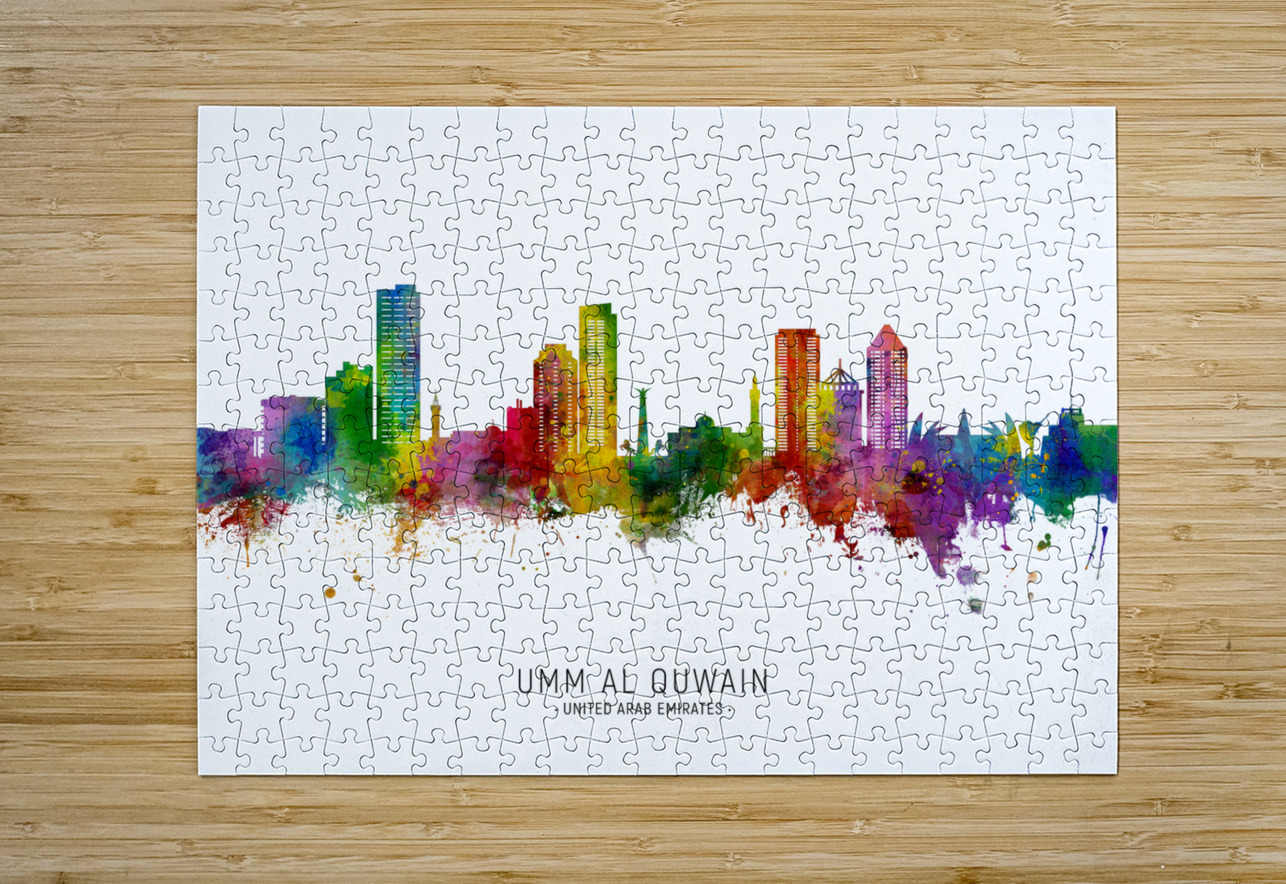 Umm Al Quwain Skyline Michael Tompsett Puzzle printing