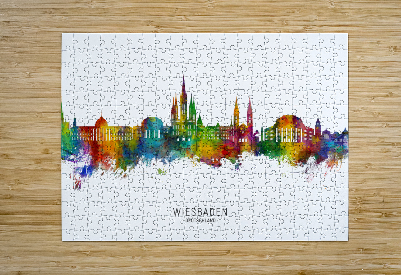 Wiesbaden Germany Skyline Michael Tompsett Puzzle printing