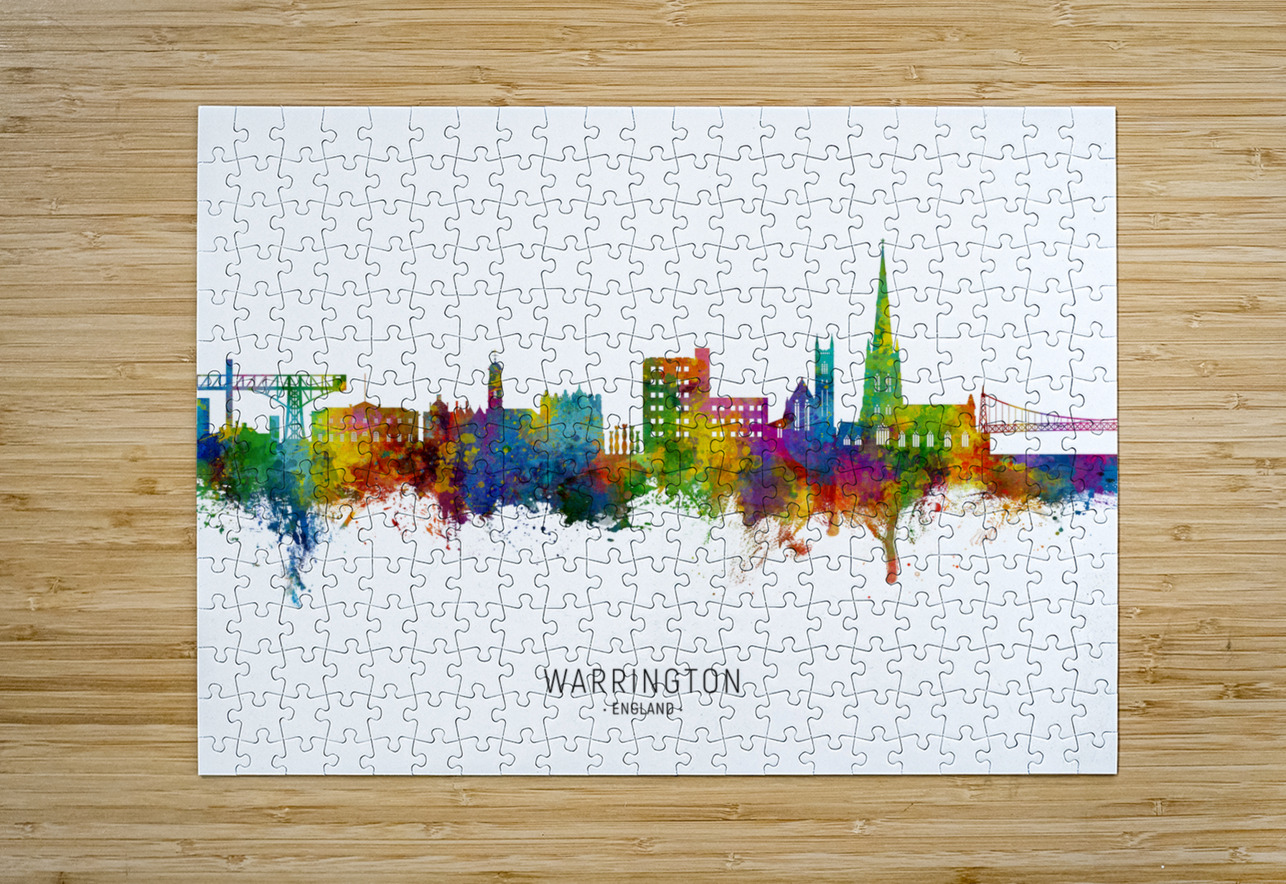 Warrington England Skyline Michael Tompsett Puzzle printing
