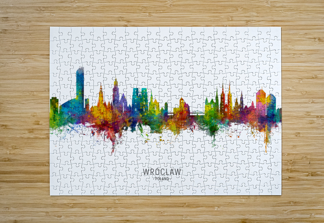 Wroclaw Poland Skyline Michael Tompsett Puzzle printing