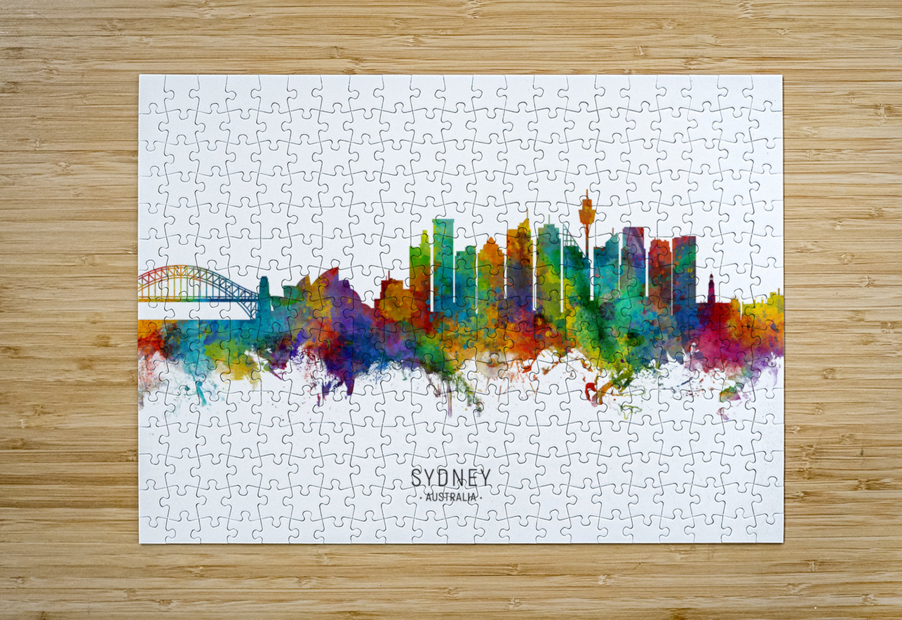 Sydney Australia Skyline Michael Tompsett Puzzle printing