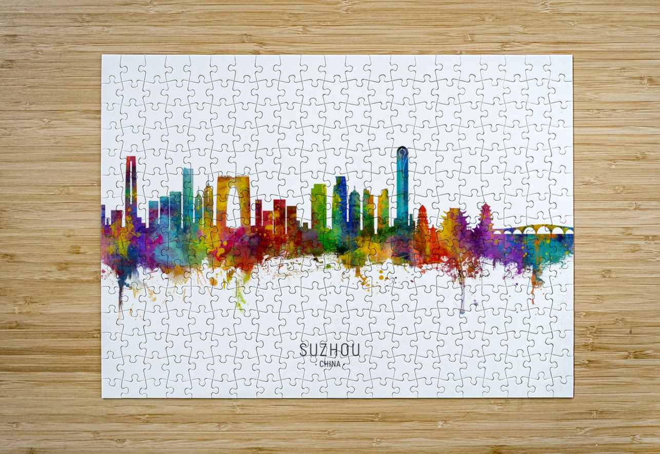 Suzhou China Skyline Michael Tompsett Puzzle printing