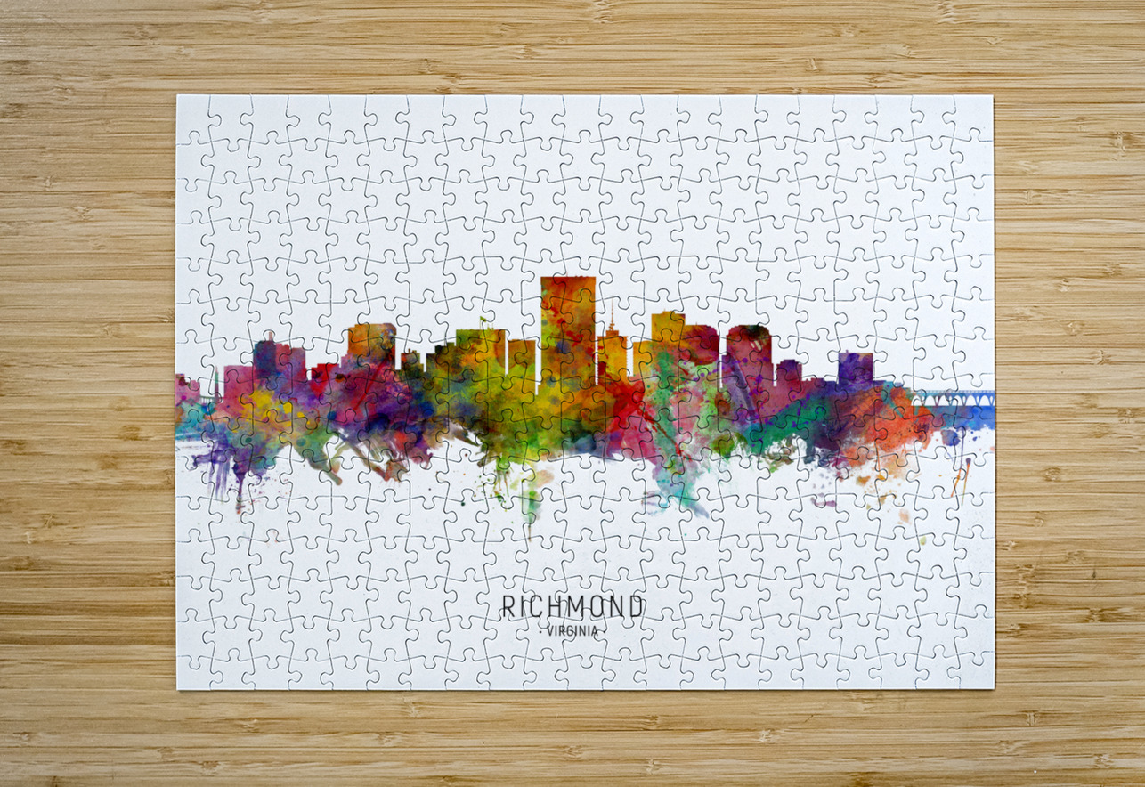 Richmond Virginia Skyline Michael Tompsett Puzzle printing