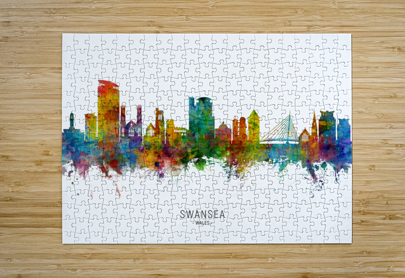 Swansea Wales Skyline Michael Tompsett Puzzle printing