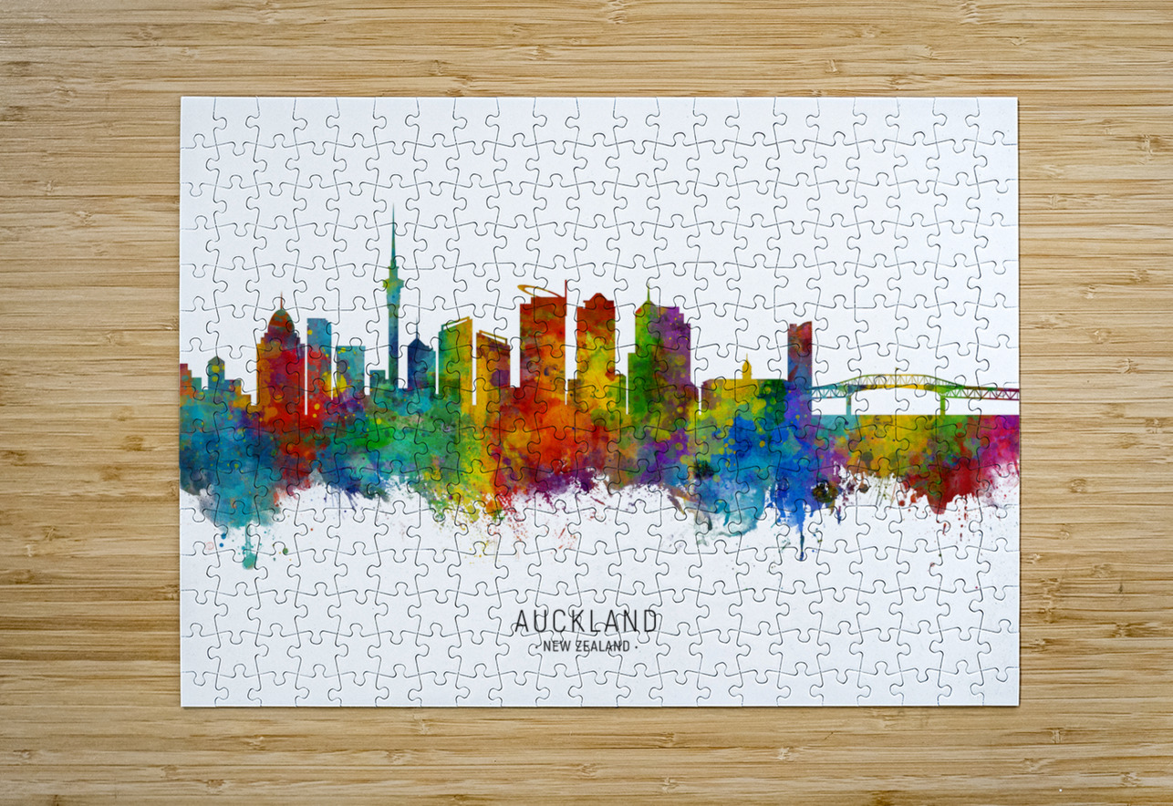 Auckland New Zealand Skyline Michael Tompsett Puzzle printing