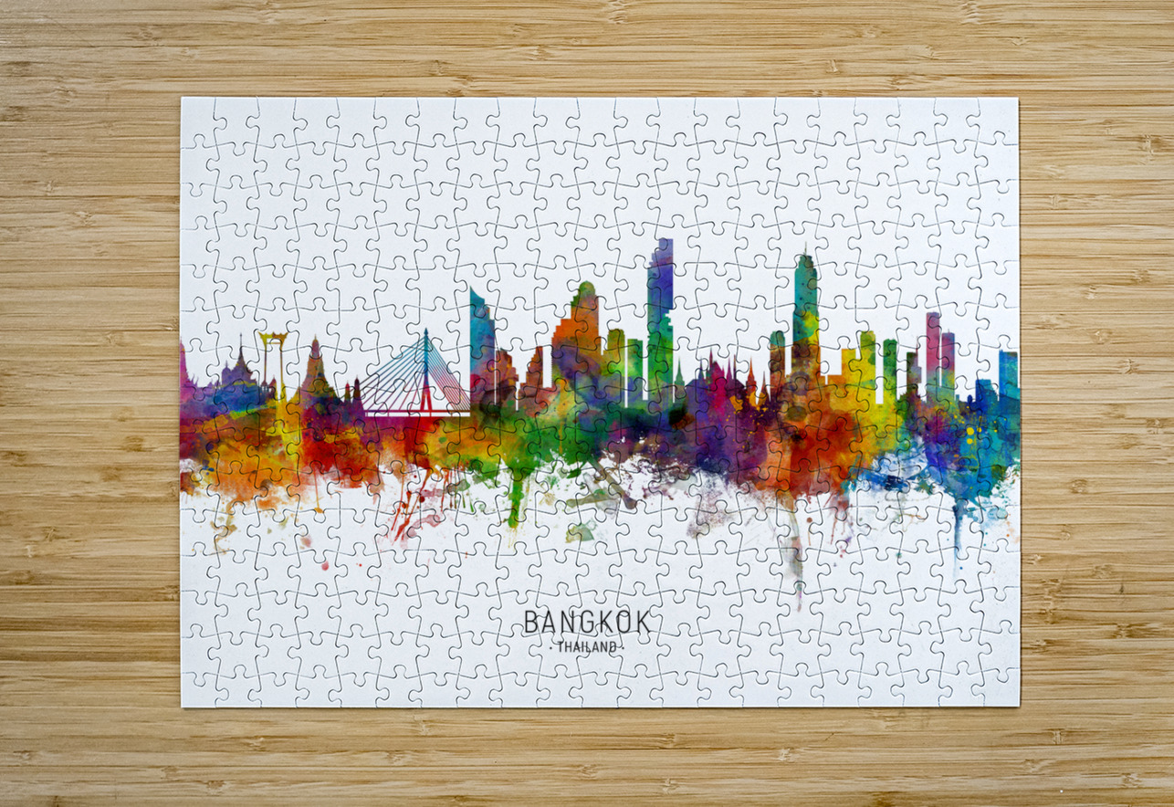 Bangkok Thailand Skyline Michael Tompsett Puzzle printing