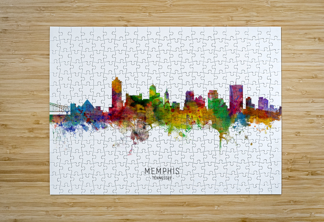 Memphis Tennessee Skyline Michael Tompsett Puzzle printing
