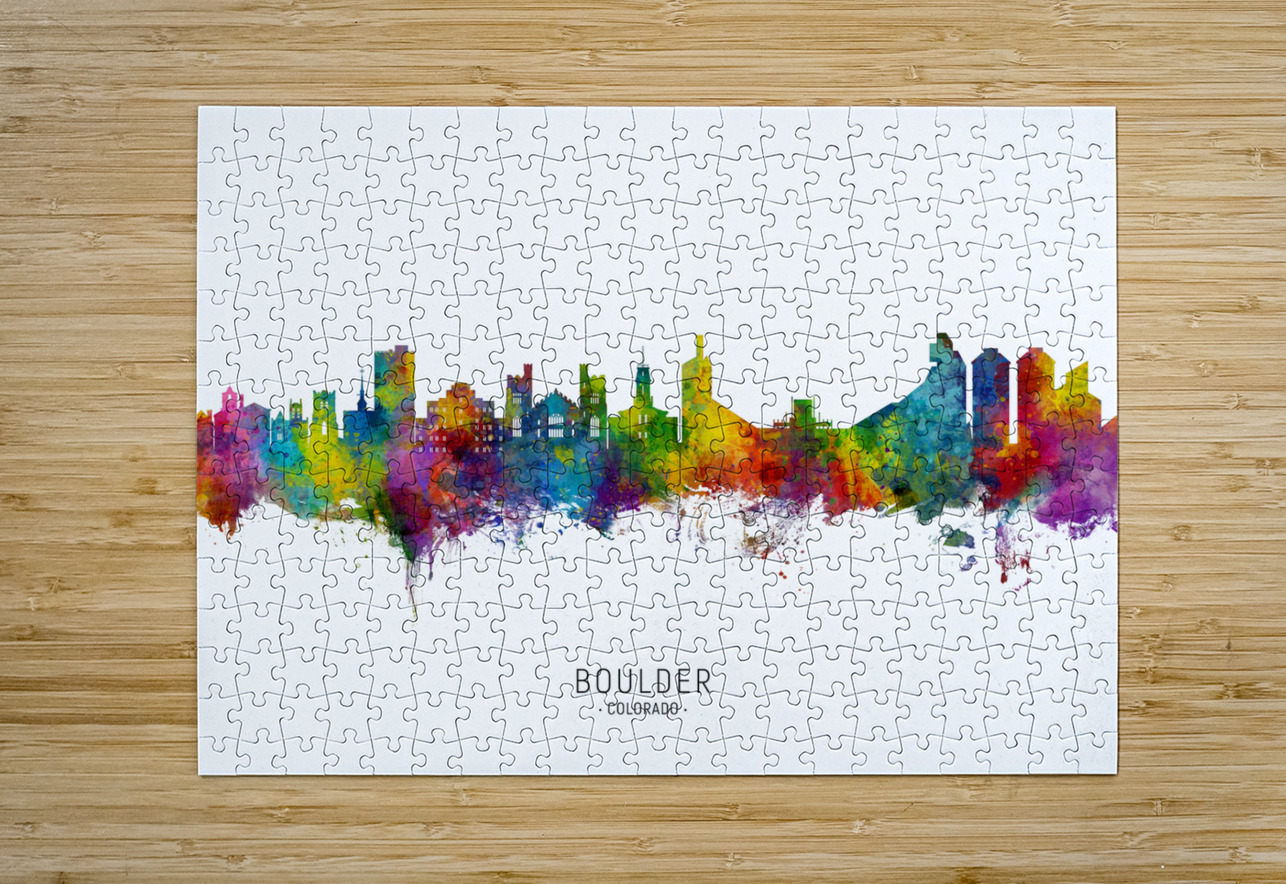 Boulder Colorado Skyline Michael Tompsett Puzzle printing