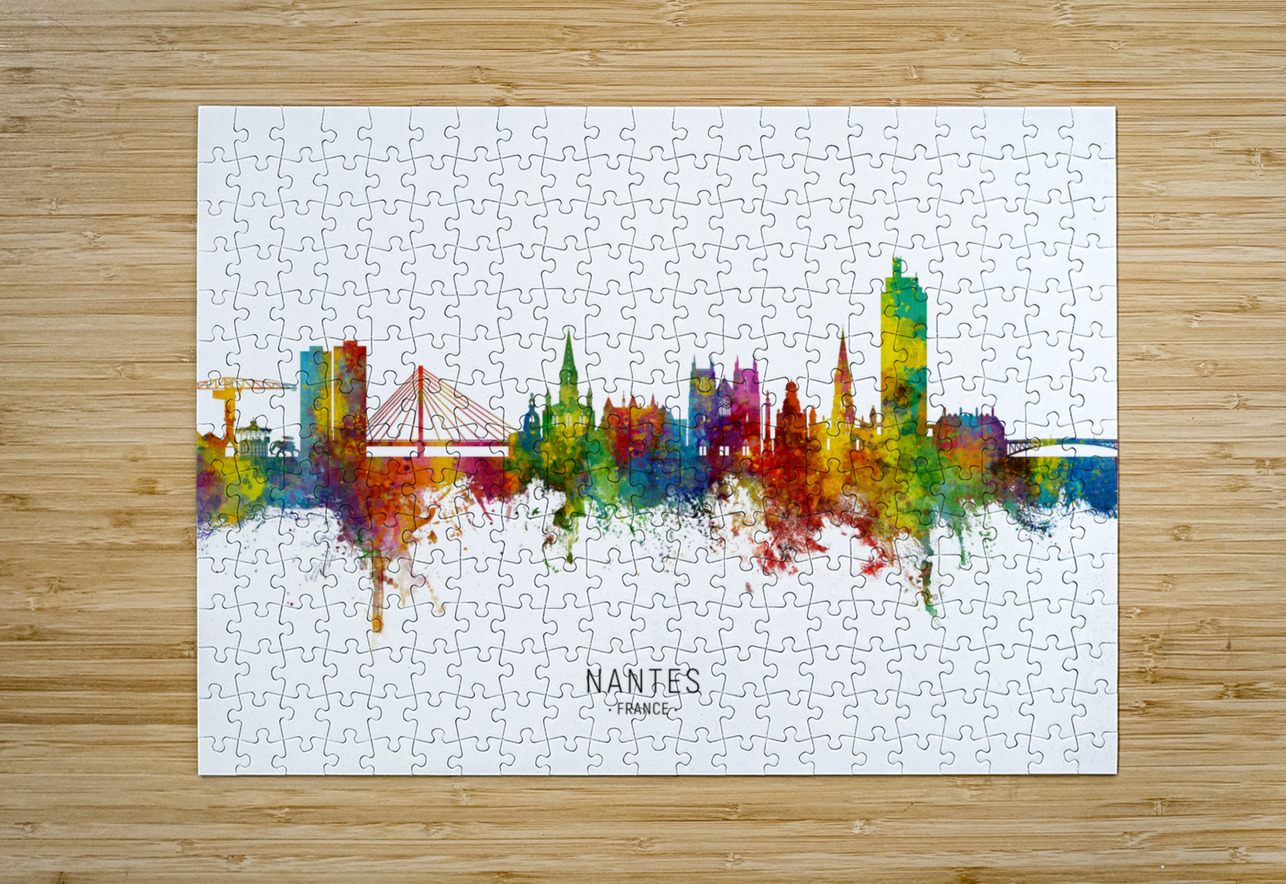 Nantes France Skyline Michael Tompsett Puzzle printing