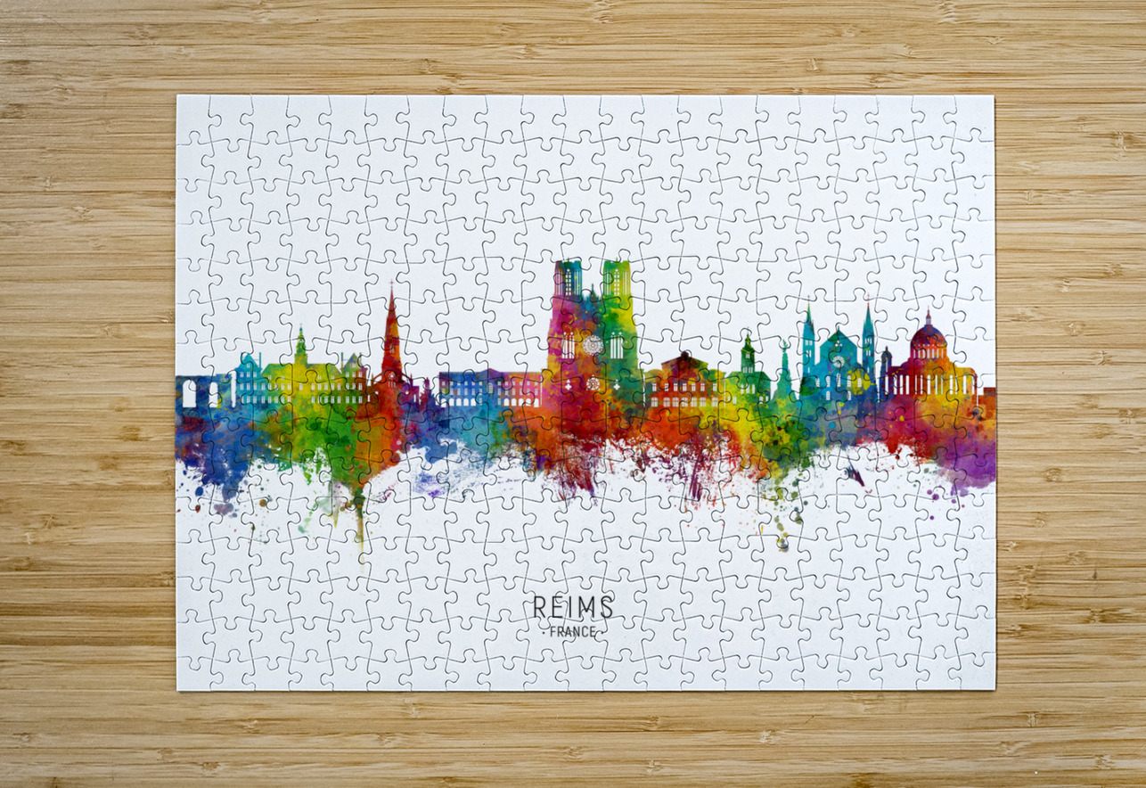 Reims France Skyline Michael Tompsett Puzzle printing