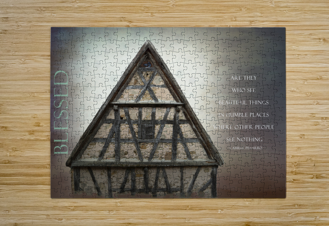 Blessed Humble Places Timbered Home Norma Brandsberg Photography Puzzle printing