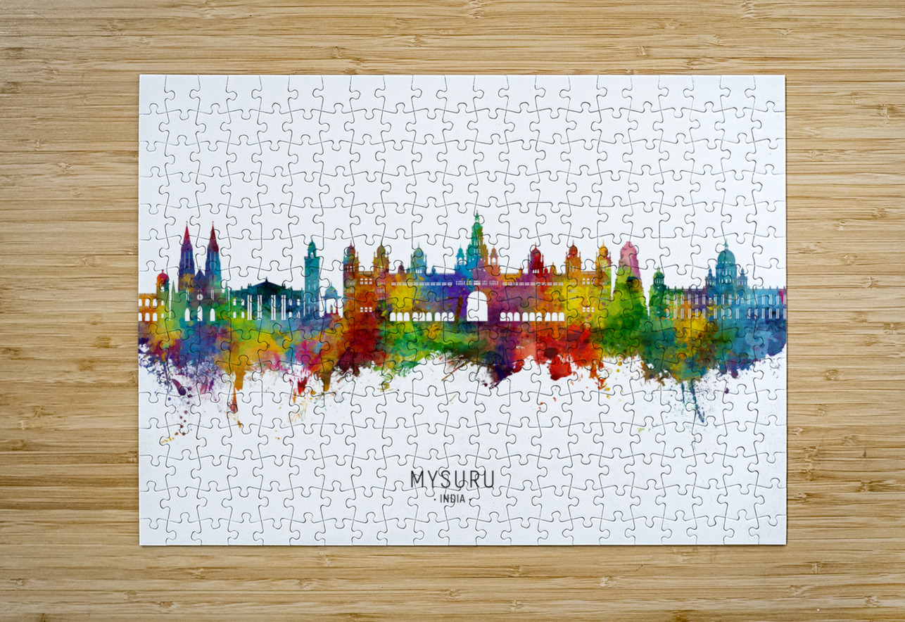 Mysuru Skyline India Michael Tompsett Puzzle printing