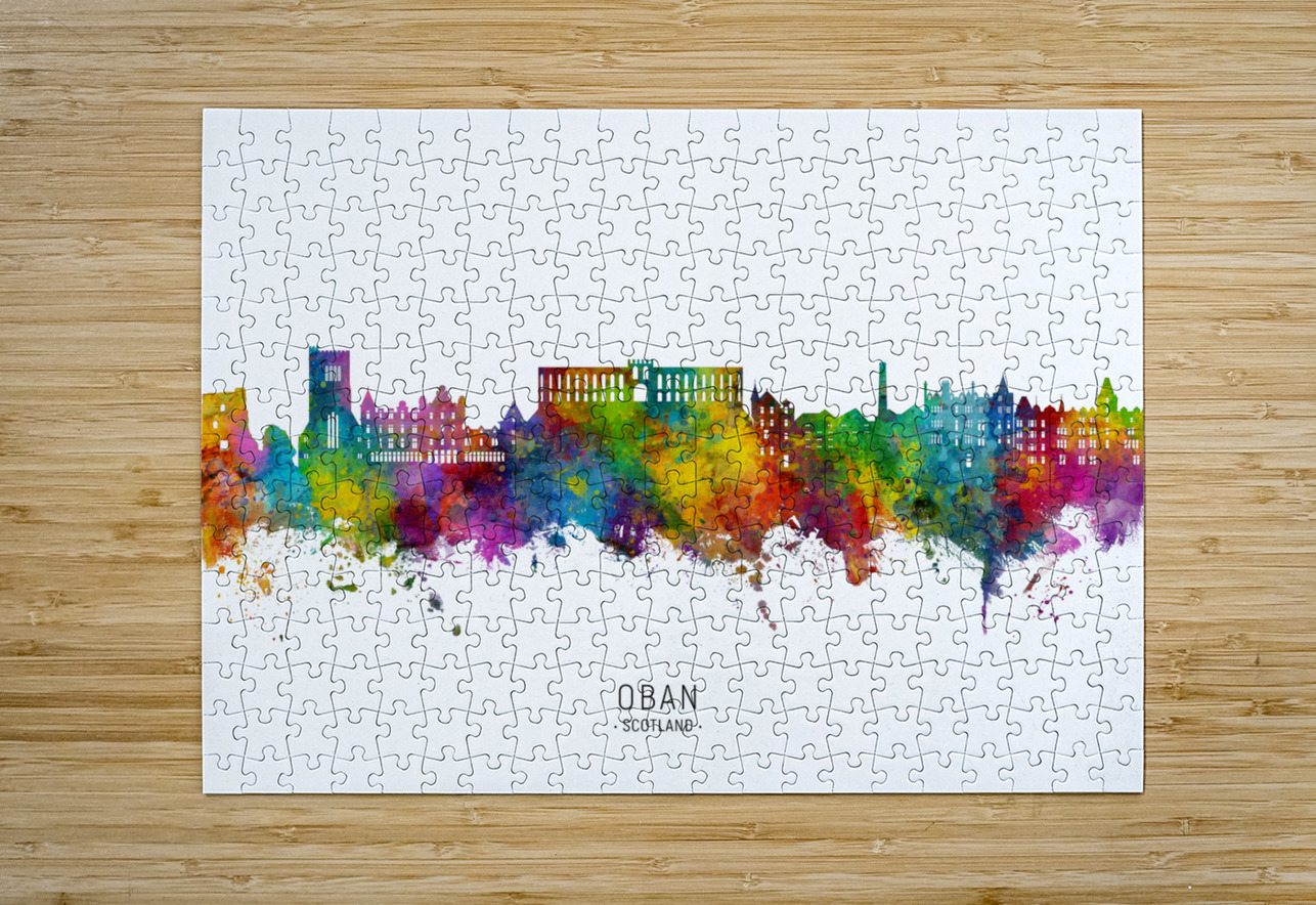 Oban Scotland Skyline Michael Tompsett Puzzle printing
