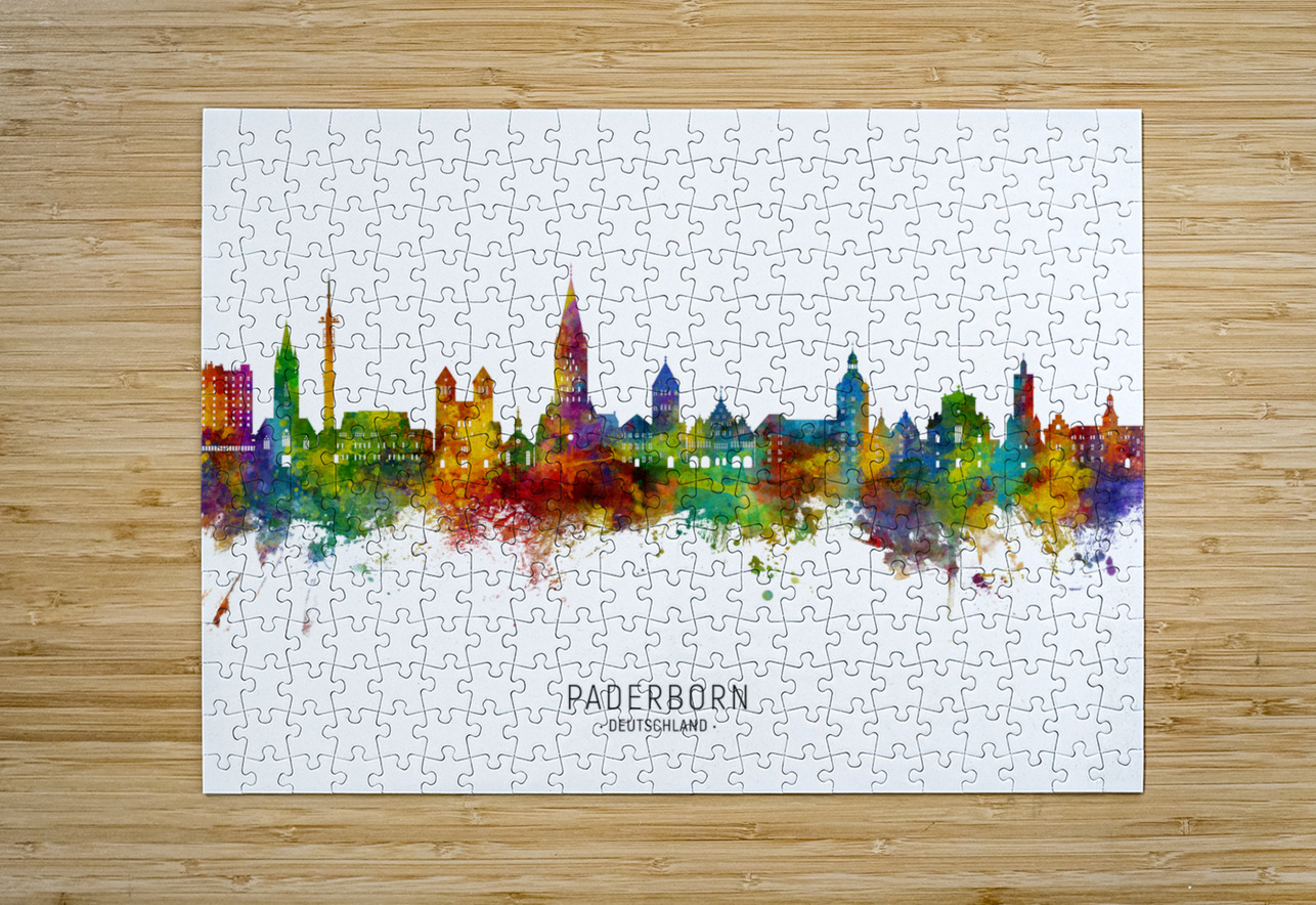Paderborn Germany Skyline Michael Tompsett Puzzle printing