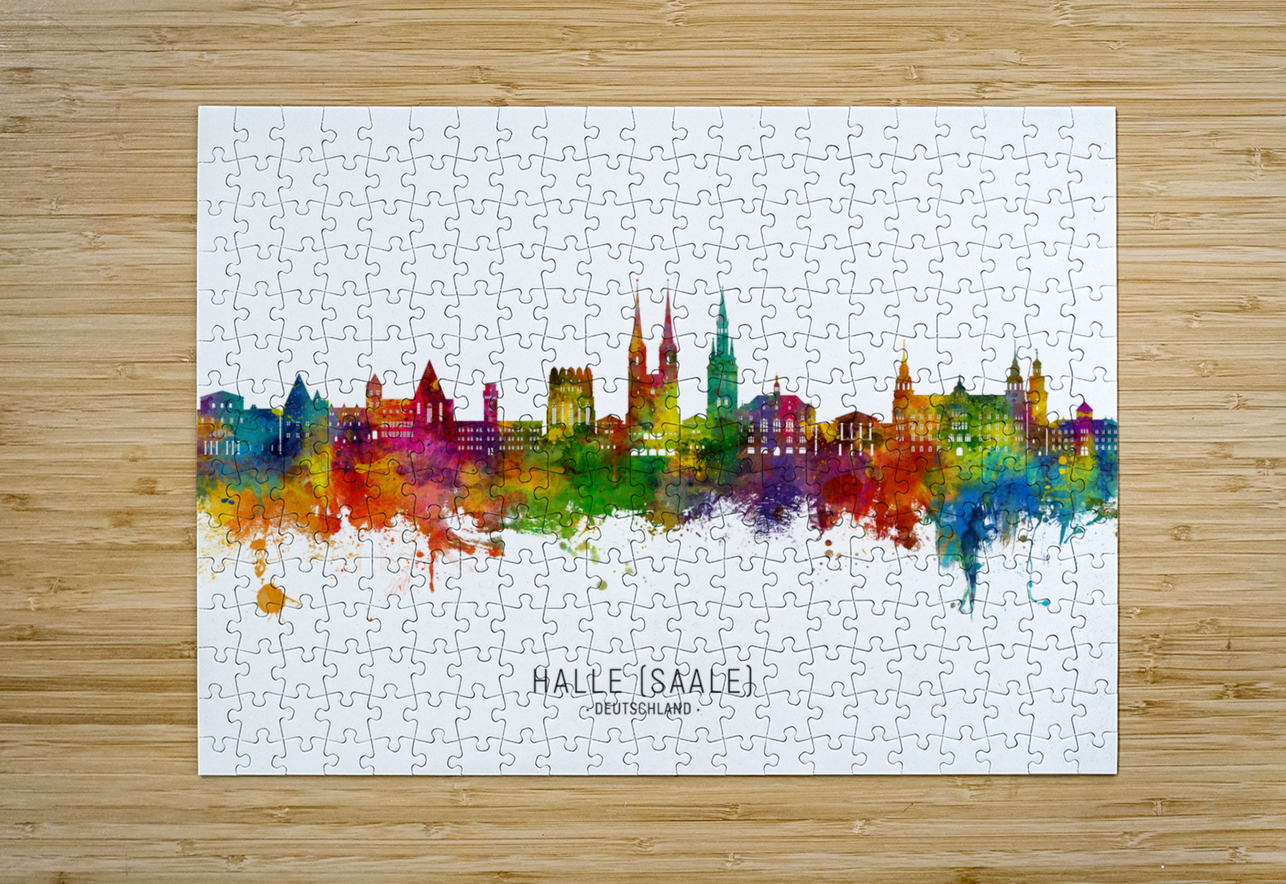 Halle Saale Germany Skyline Michael Tompsett Puzzle printing