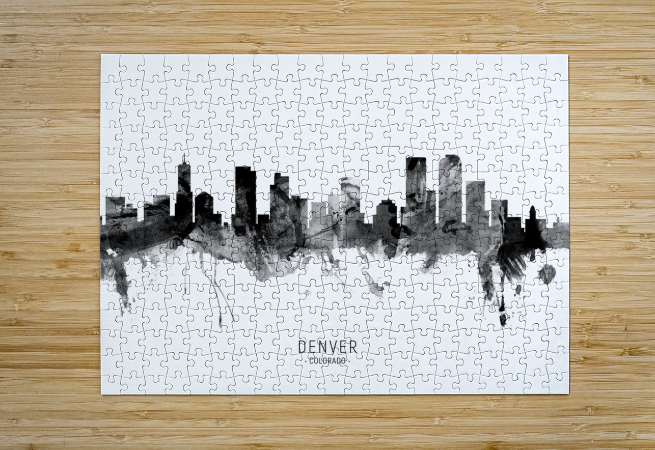 Denver Colorado Skyline Michael Tompsett Puzzle printing