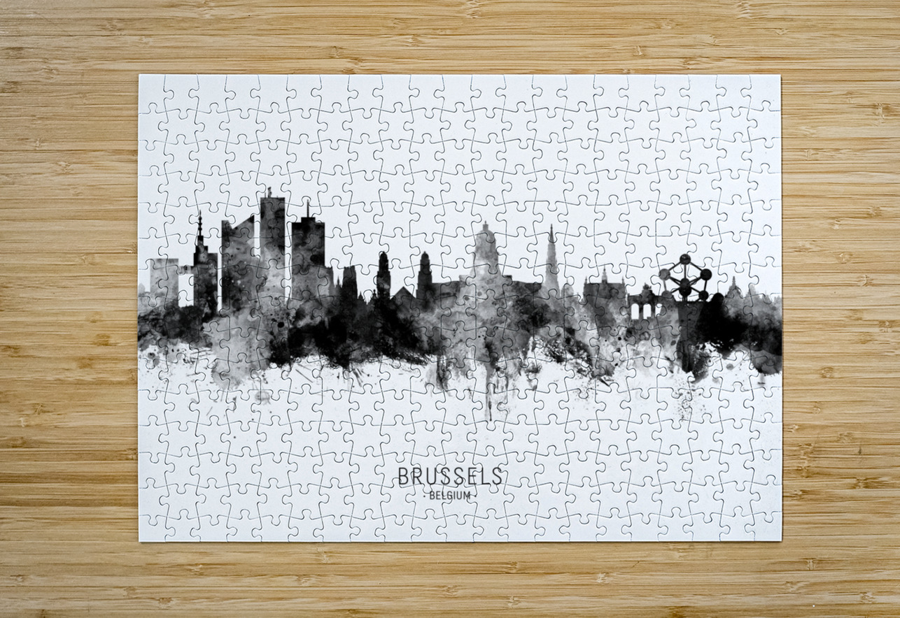 Brussels Belgium Skyline Michael Tompsett Puzzle printing