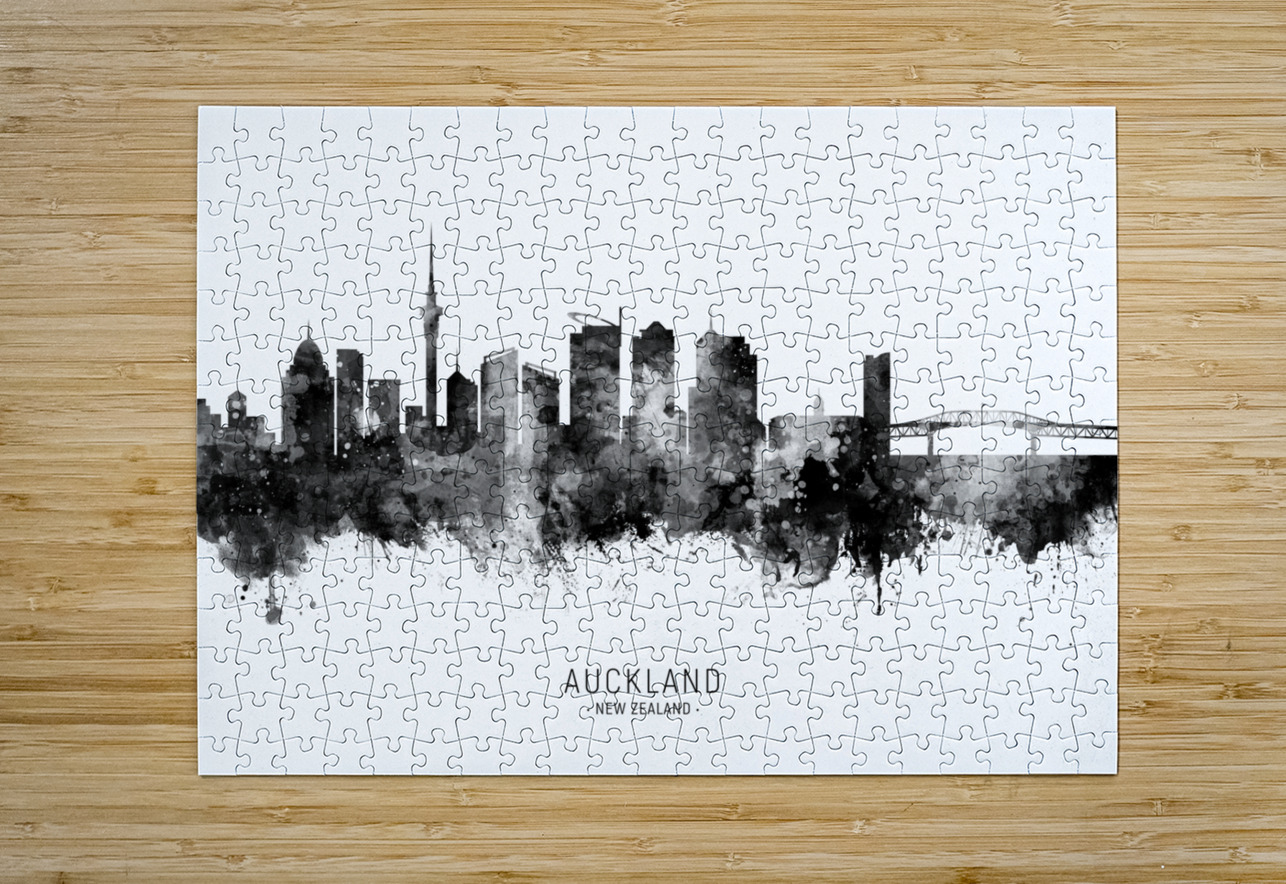 Auckland New Zealand Skyline Michael Tompsett Puzzle printing