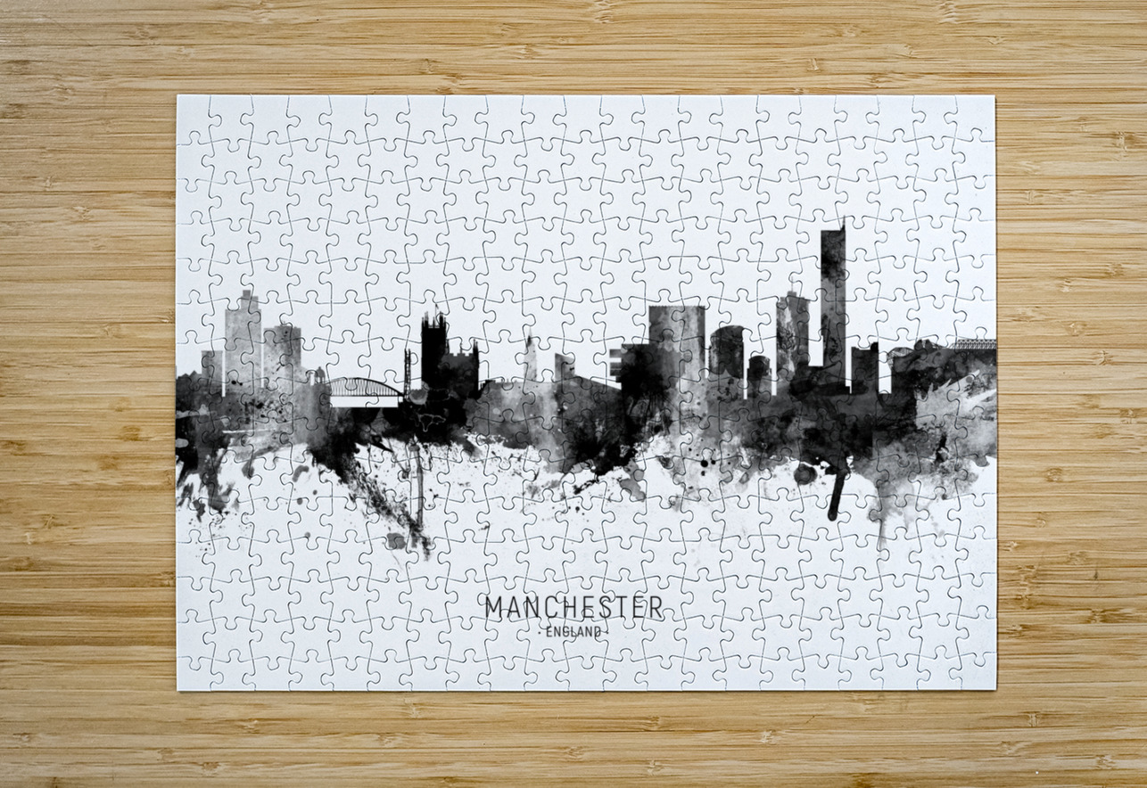 Manchester England Skyline Michael Tompsett Puzzle printing