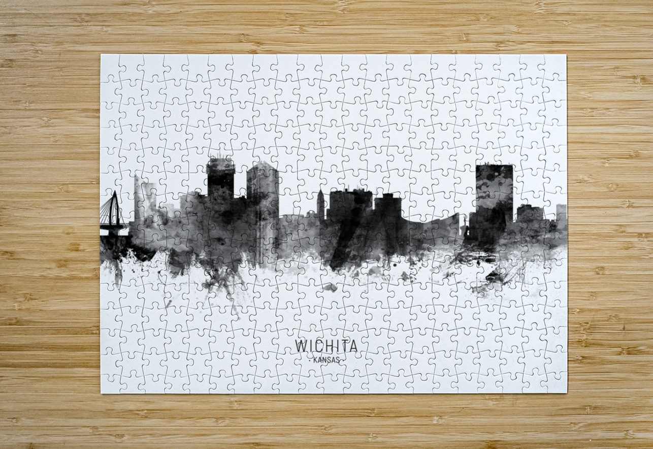 Wichita Kansas Skyline Michael Tompsett Puzzle printing