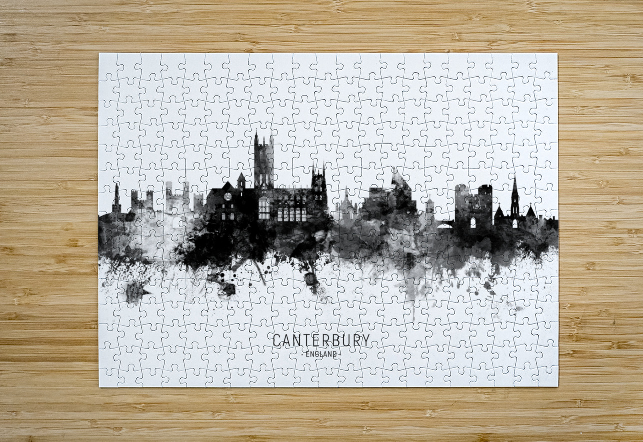 Canterbury England Skyline Michael Tompsett Puzzle printing