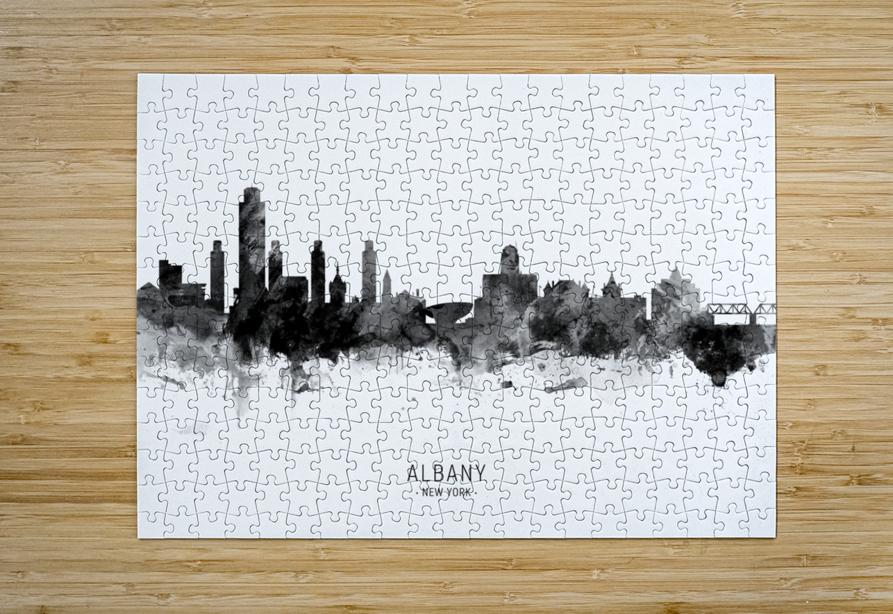 Albany New York Skyline Michael Tompsett Puzzle printing
