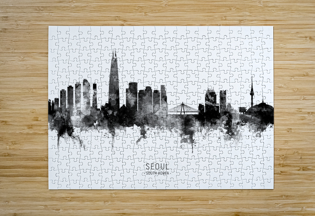 Seoul Skyline South Korea Michael Tompsett Puzzle printing