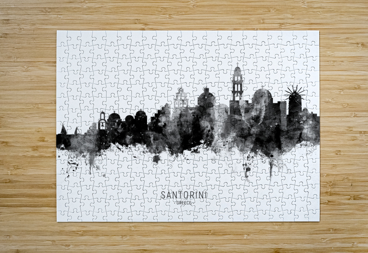 Santorini Skyline Michael Tompsett Puzzle printing