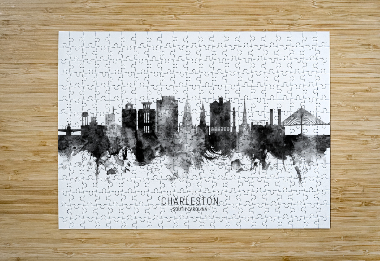 Charleston South Carolina Skyline Michael Tompsett Puzzle printing