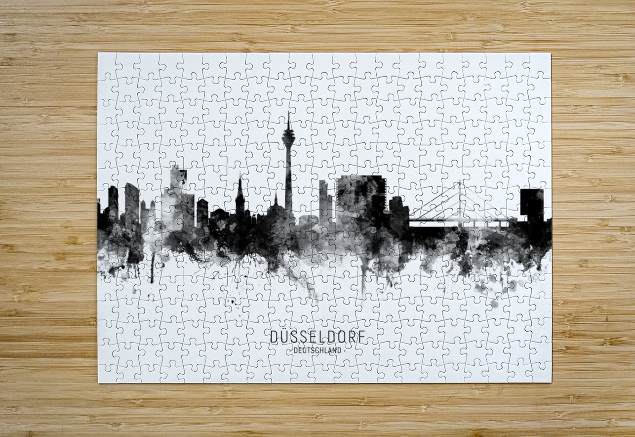 Dusseldorf Germany Skyline Michael Tompsett Puzzle printing