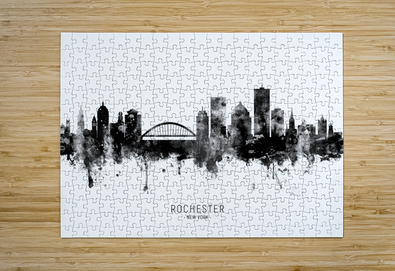 Rochester New York Skyline Michael Tompsett Puzzle printing
