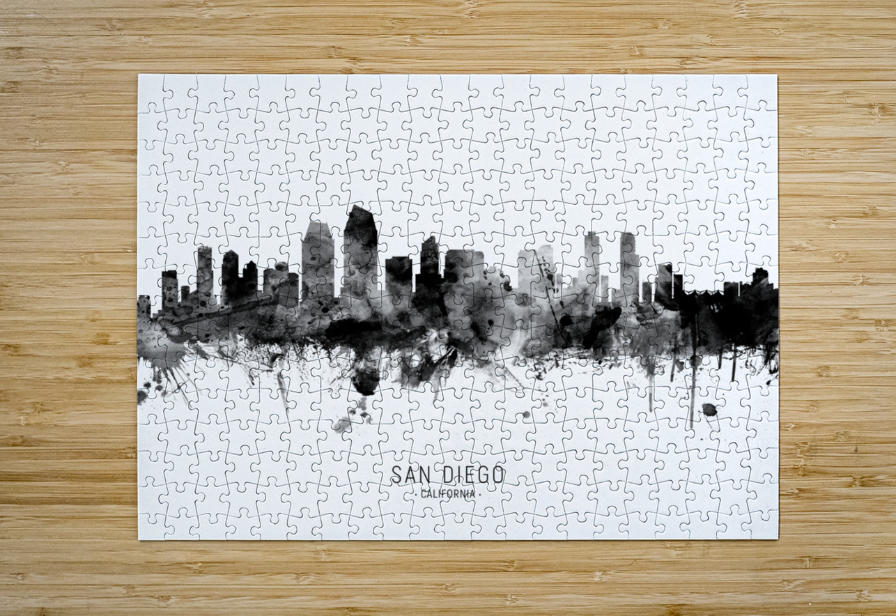 San Diego California Skyline Michael Tompsett Puzzle printing