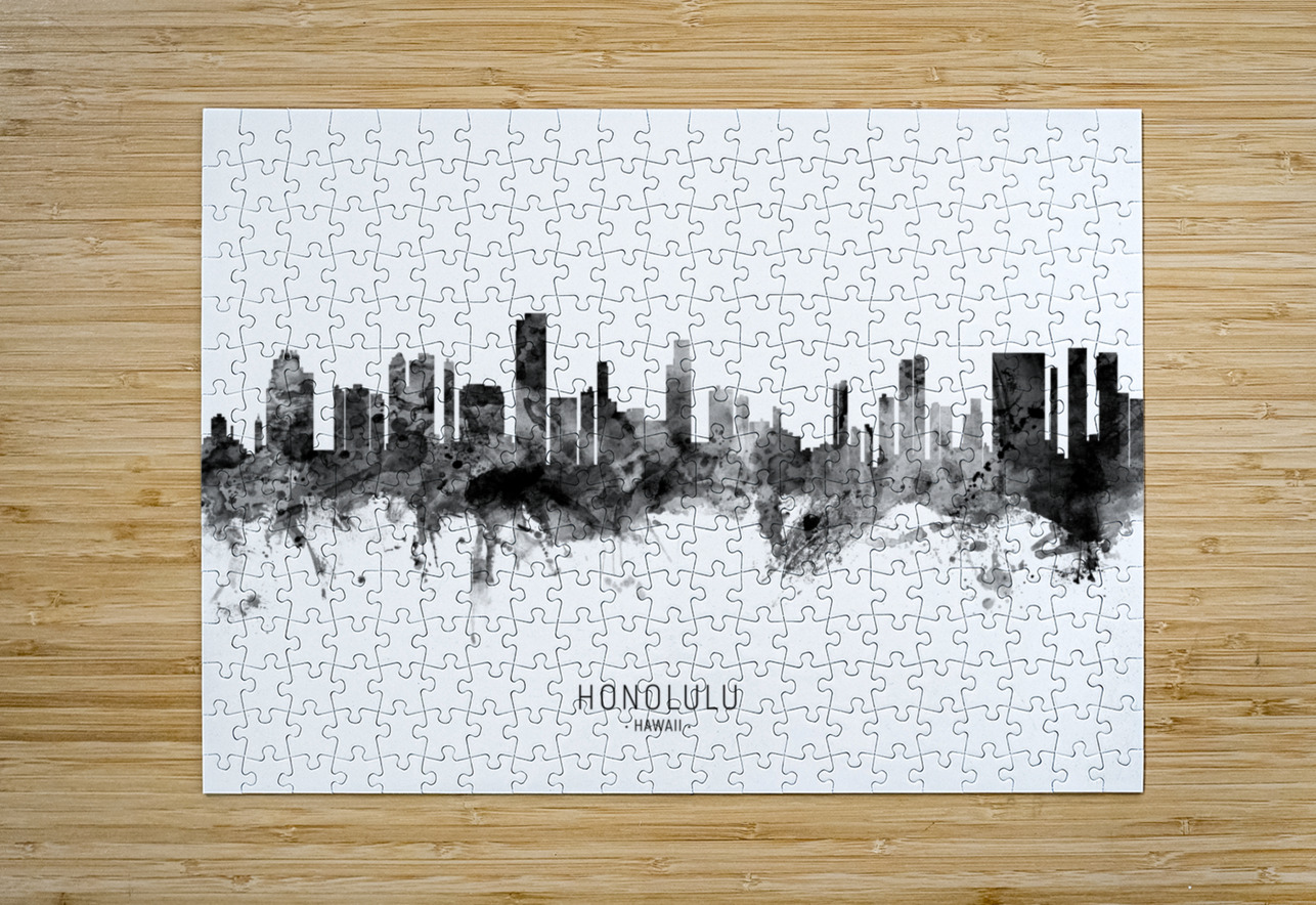 Honolulu Hawaii Skyline Michael Tompsett Puzzle printing