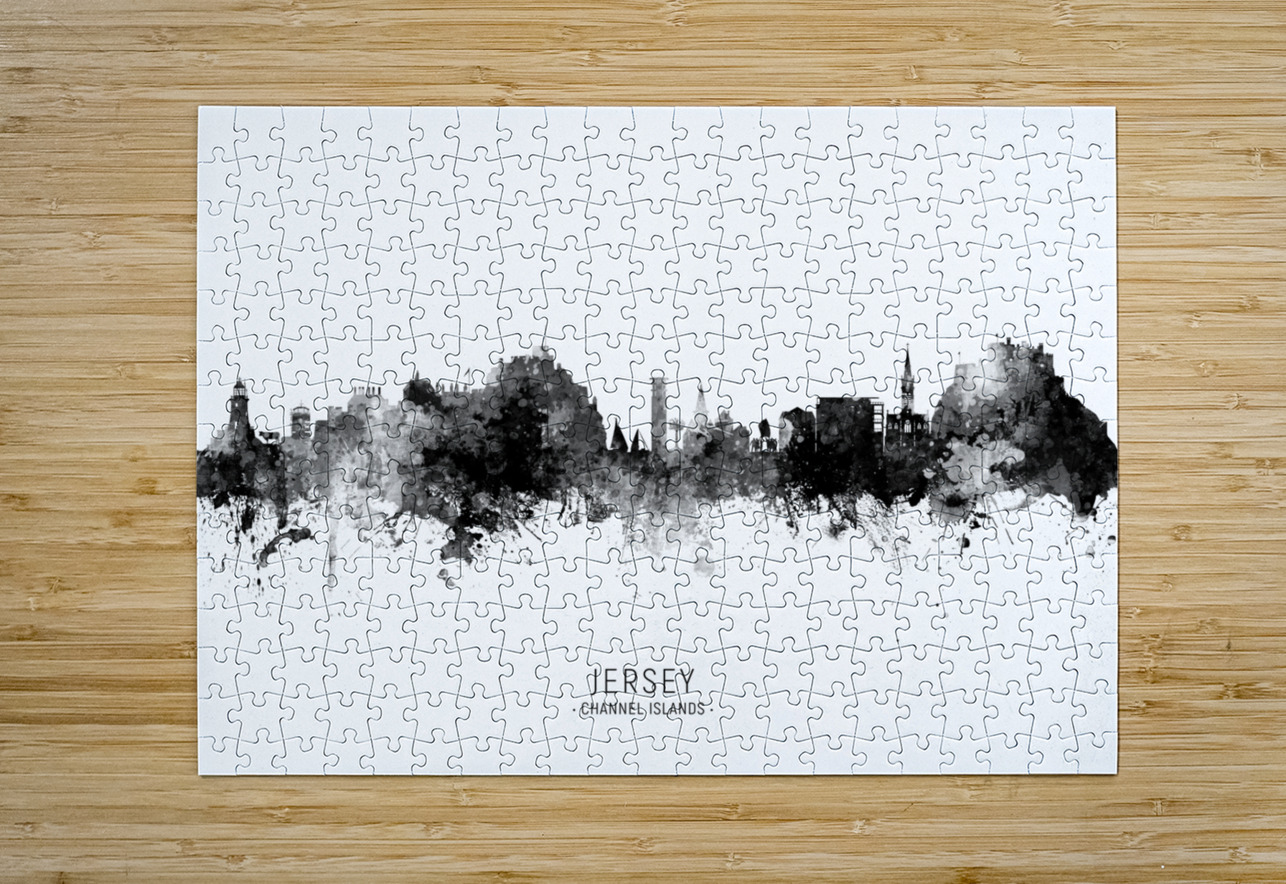 Jersey Channel Islands Skyline Michael Tompsett Puzzle printing