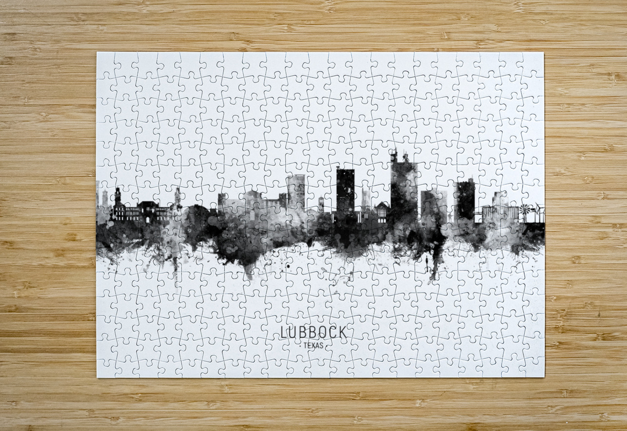 Lubbock Texas Skyline Michael Tompsett Puzzle printing