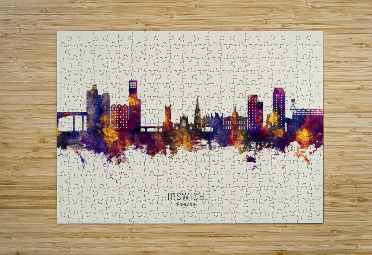 Ipswich England Skyline Michael Tompsett Puzzle printing