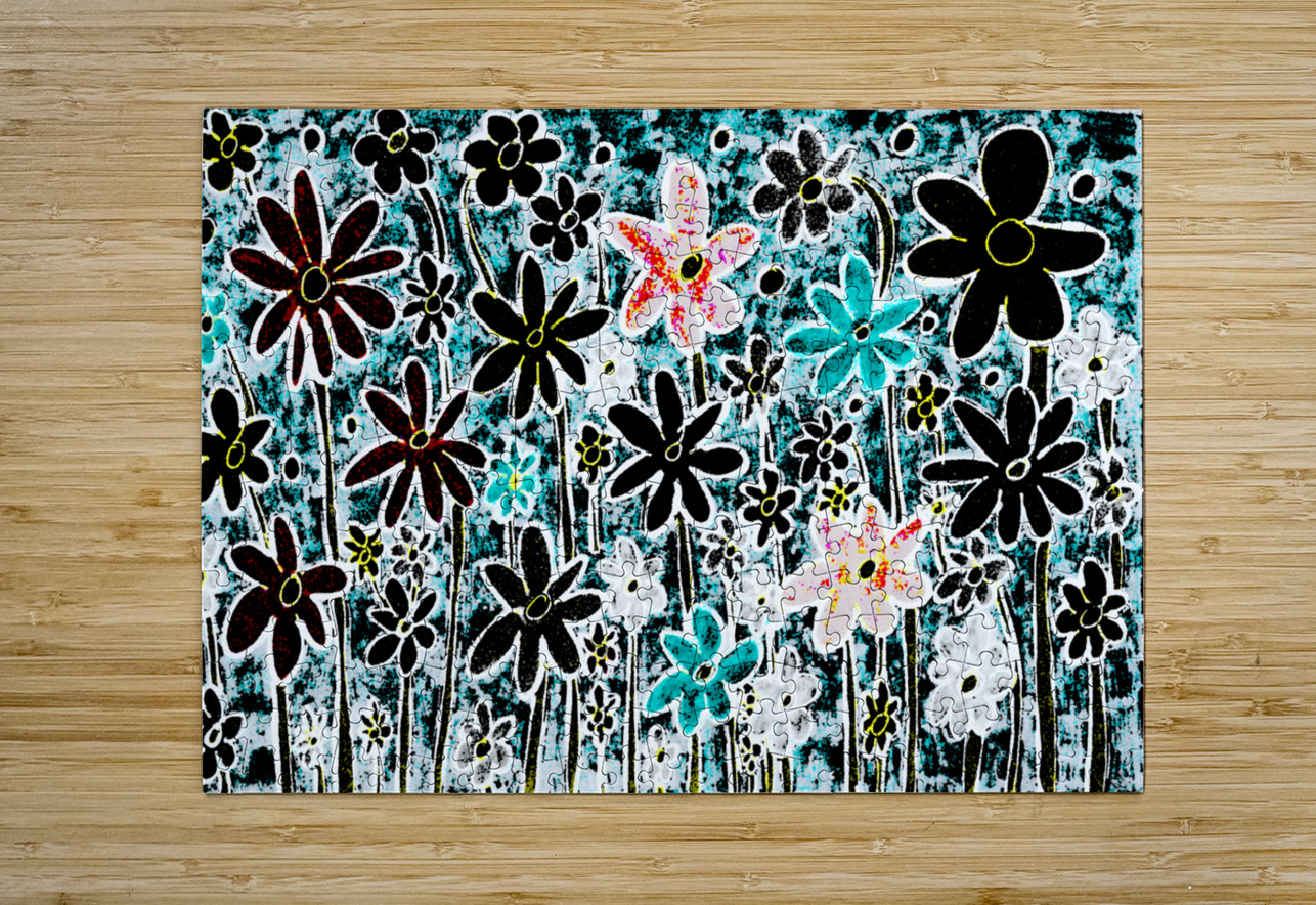 Abstract Textured Flora Display Catriona Roberts Nature Photography and Designs Puzzle printing