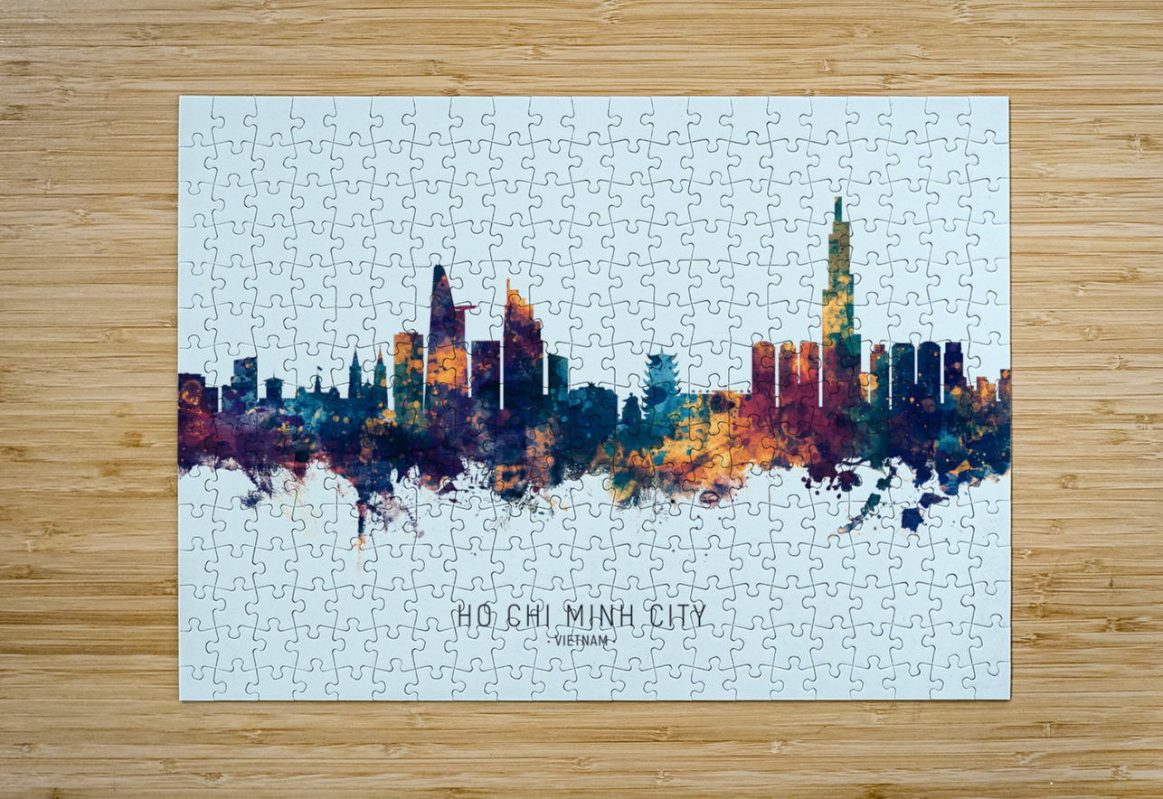 Ho Chi Minh City Vietnam Skyline Michael Tompsett Puzzle printing