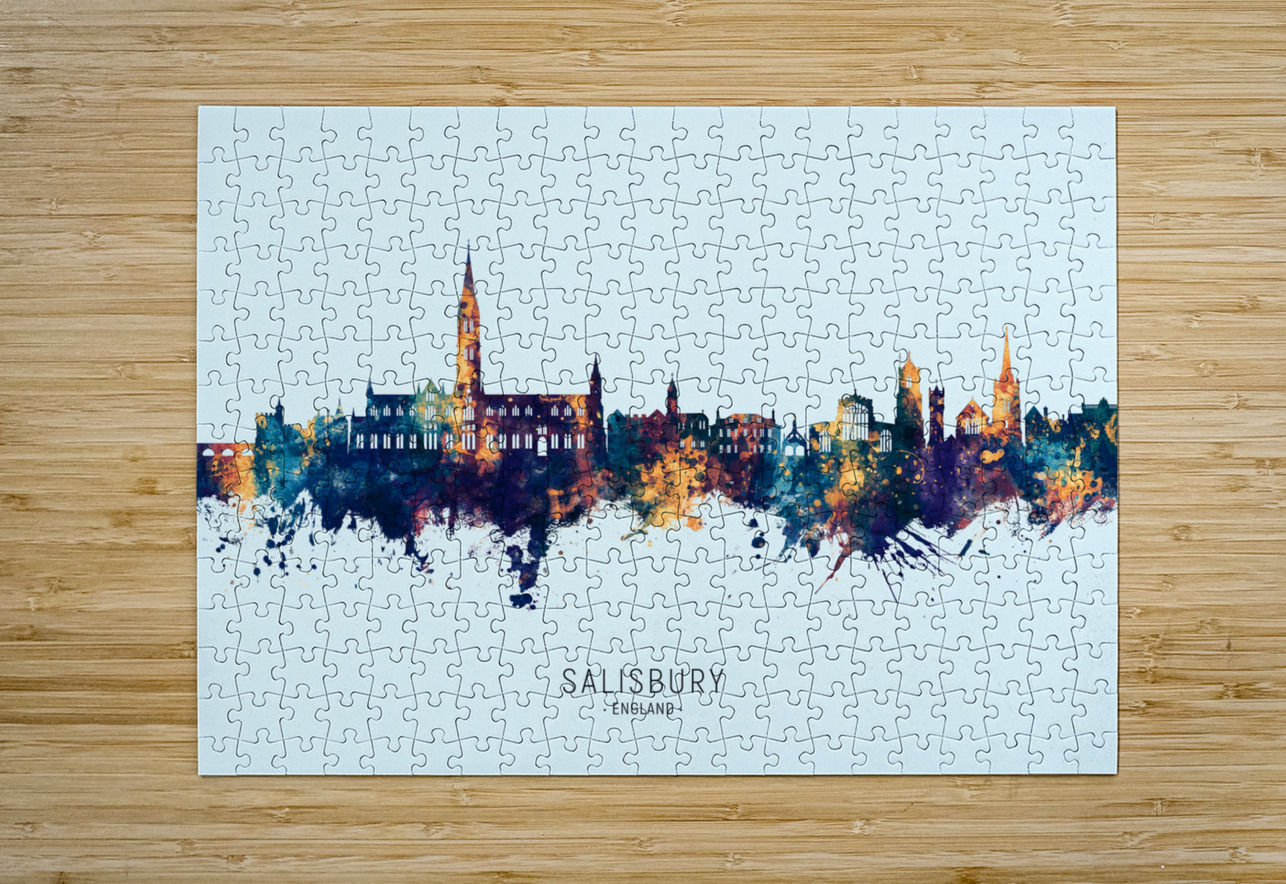 Salisbury England Skyline Michael Tompsett Puzzle printing