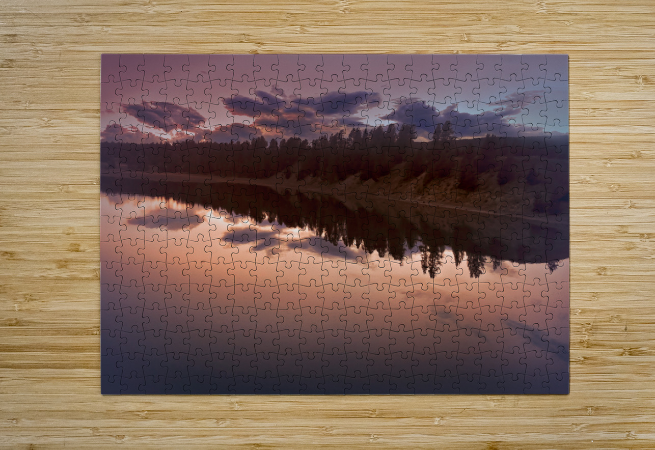 Yellowstone Lake Autumn Reflections Norma Brandsberg Photography Puzzle printing